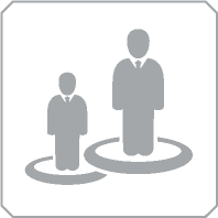 people in circle icon